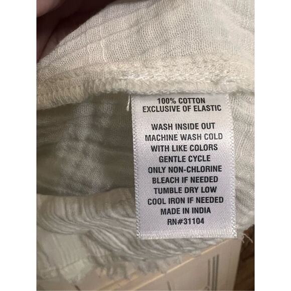 NWT True Craft white cotton blouse top size 1X - Picture 3 of 3